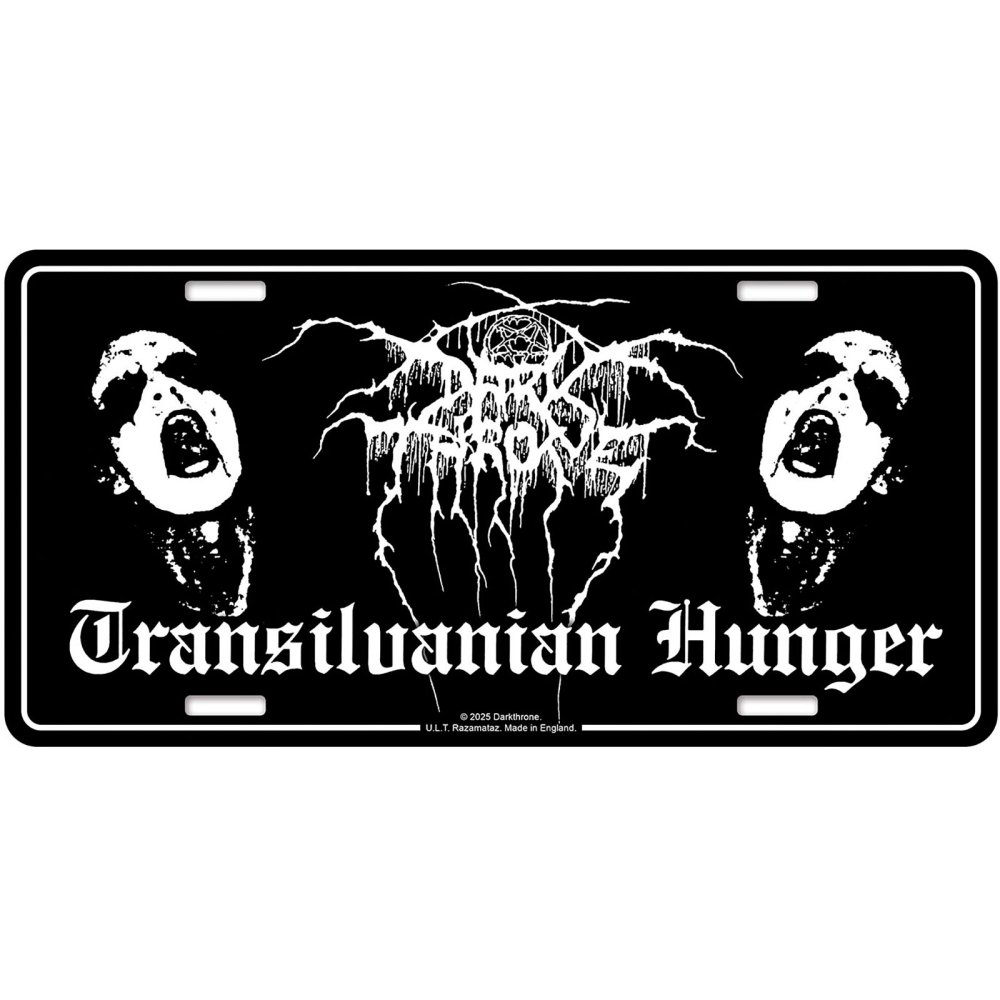 Darkthrone - Transilvanian Hunger Metallwand Zeichen - Schwarz/Weiß